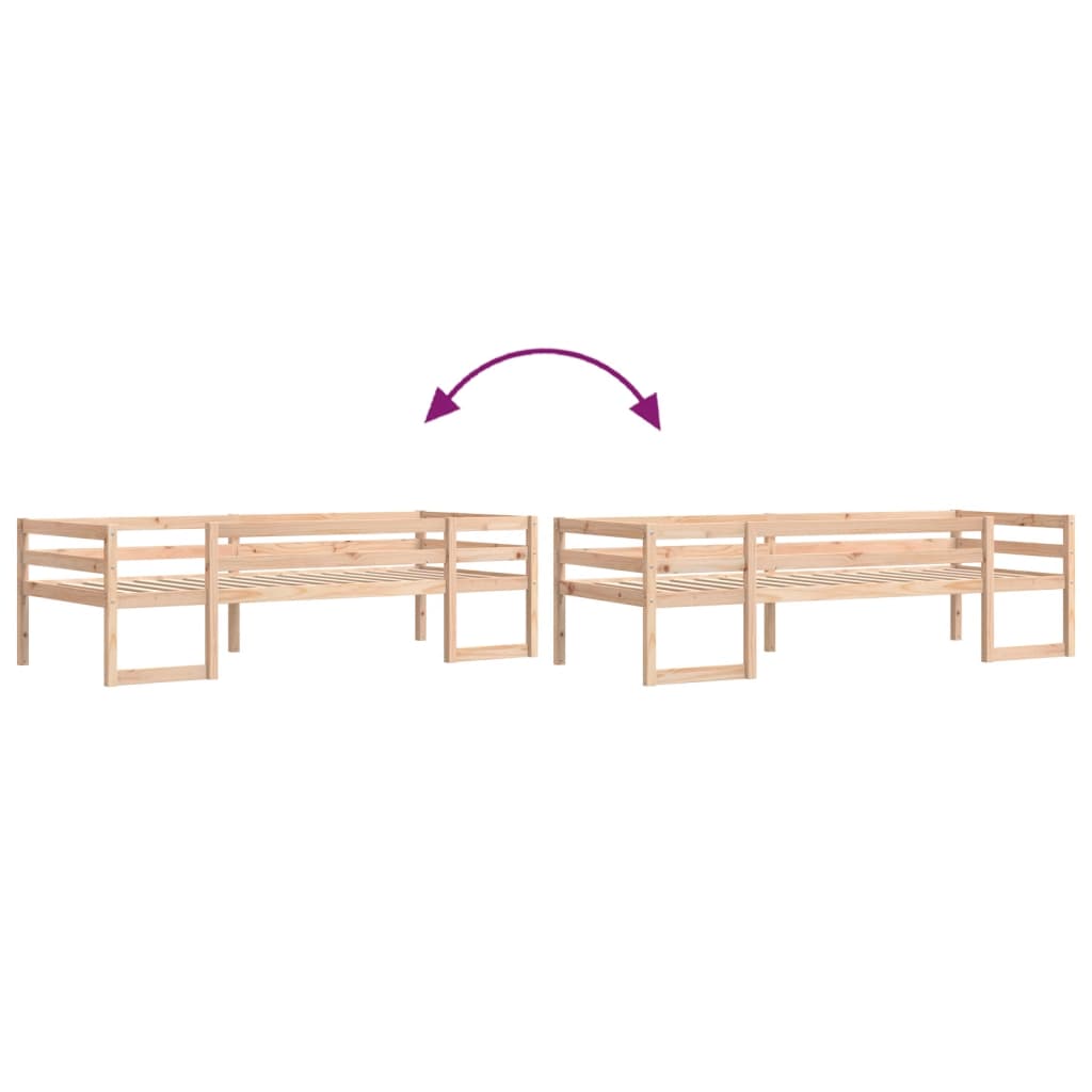 Cadre de lit pour enfants sans matelas 90x190 cm pin massif