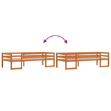 Cadre de lit pour enfants sans matelas cire marron 75x190 cm