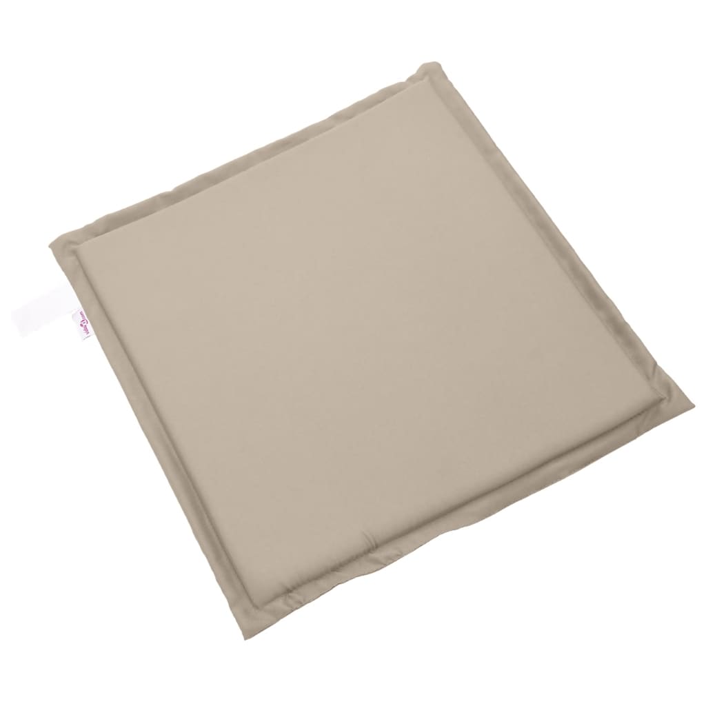 Gartensitzkissen 2er Set Taupe 45x45x2 cm quadratisch