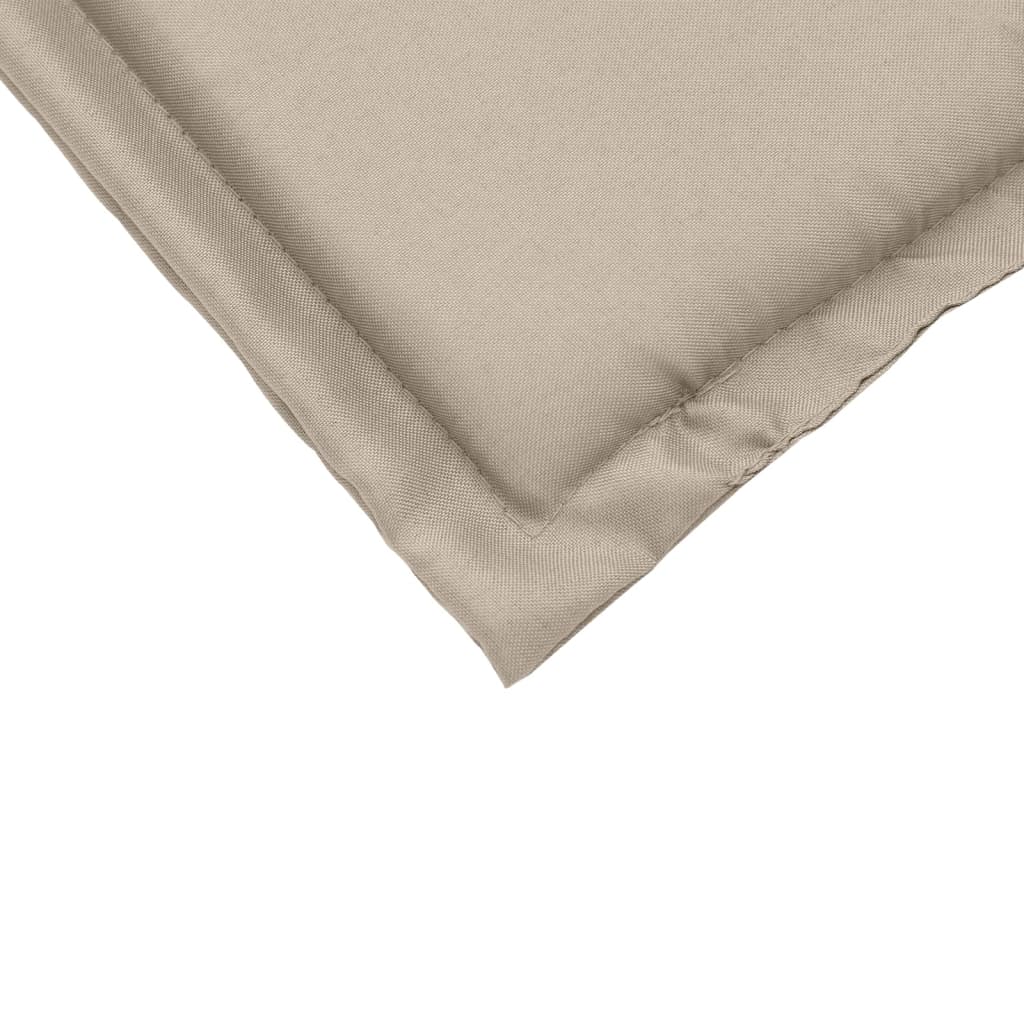 Coussins de siège de jardin lot de 2 taupe 45x45x2 cm carré