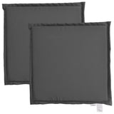 Coussins de siège de jardin lot de 2 anthracite 45x45x2cm carré