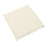 Coussins de siège de jardin lot de 2 crème 45x45x2 cm carré