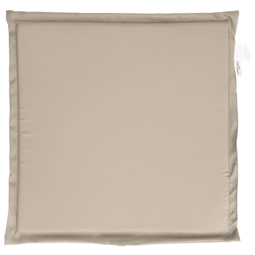 Coussins de siège de jardin lot de 4 taupe 45x45x2 cm carré