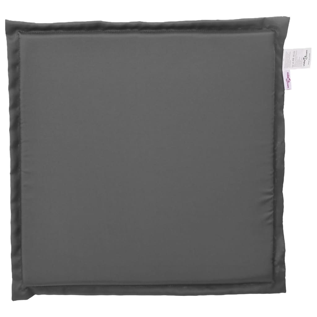 Coussins de siège de jardin lot de 4 anthracite 45x45x2cm carré