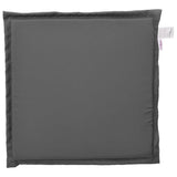 Garden seat cushions set of 4 anthracite 45x45x2cm square