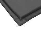 Garden seat cushions set of 4 anthracite 45x45x2cm square