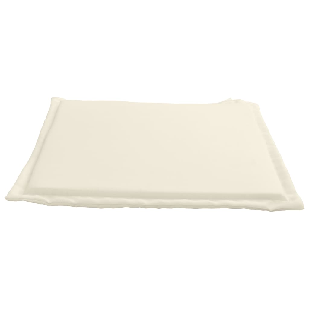 Coussins de siège de jardin lot de 4 crème 45x45x2 cm carré