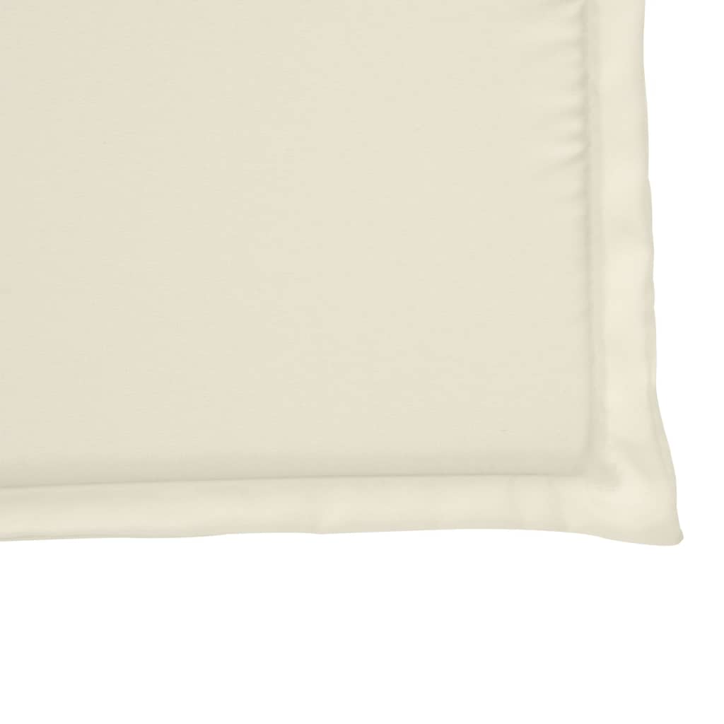 Coussins de siège de jardin lot de 4 crème 45x45x2 cm carré