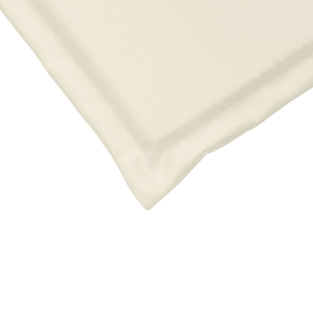 Coussins de siège de jardin lot de 4 crème 45x45x2 cm carré