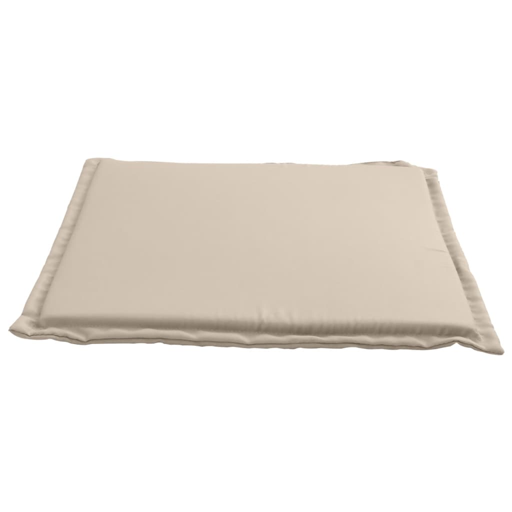 Coussins de siège de jardin lot de 6 taupe 45x45x2 cm carré