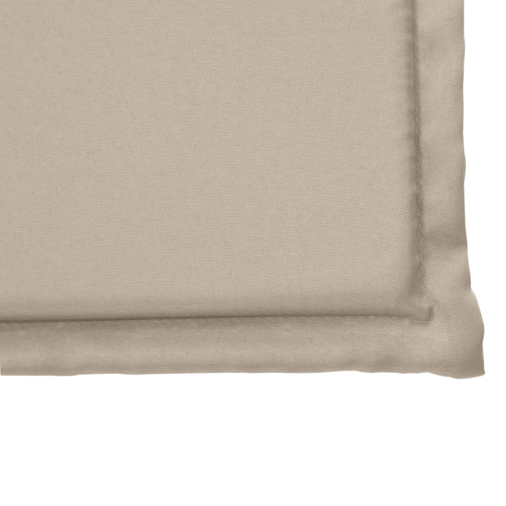 Coussins de siège de jardin lot de 6 taupe 45x45x2 cm carré