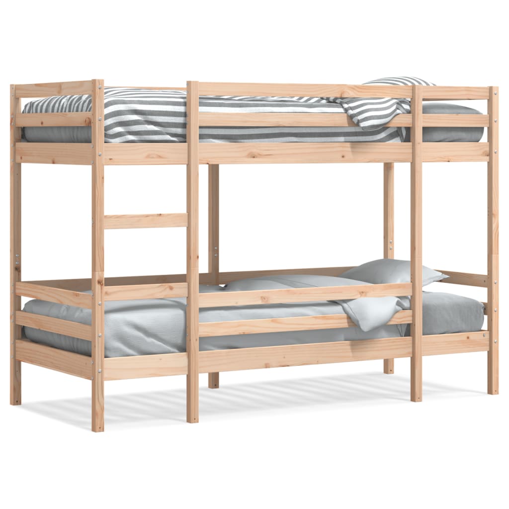 Lit superposé sans matelas 80x200 cm bois de pin massif