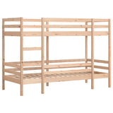 Lit superposé sans matelas 80x200 cm bois de pin massif