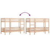 Lit superposé sans matelas 80x200 cm bois de pin massif