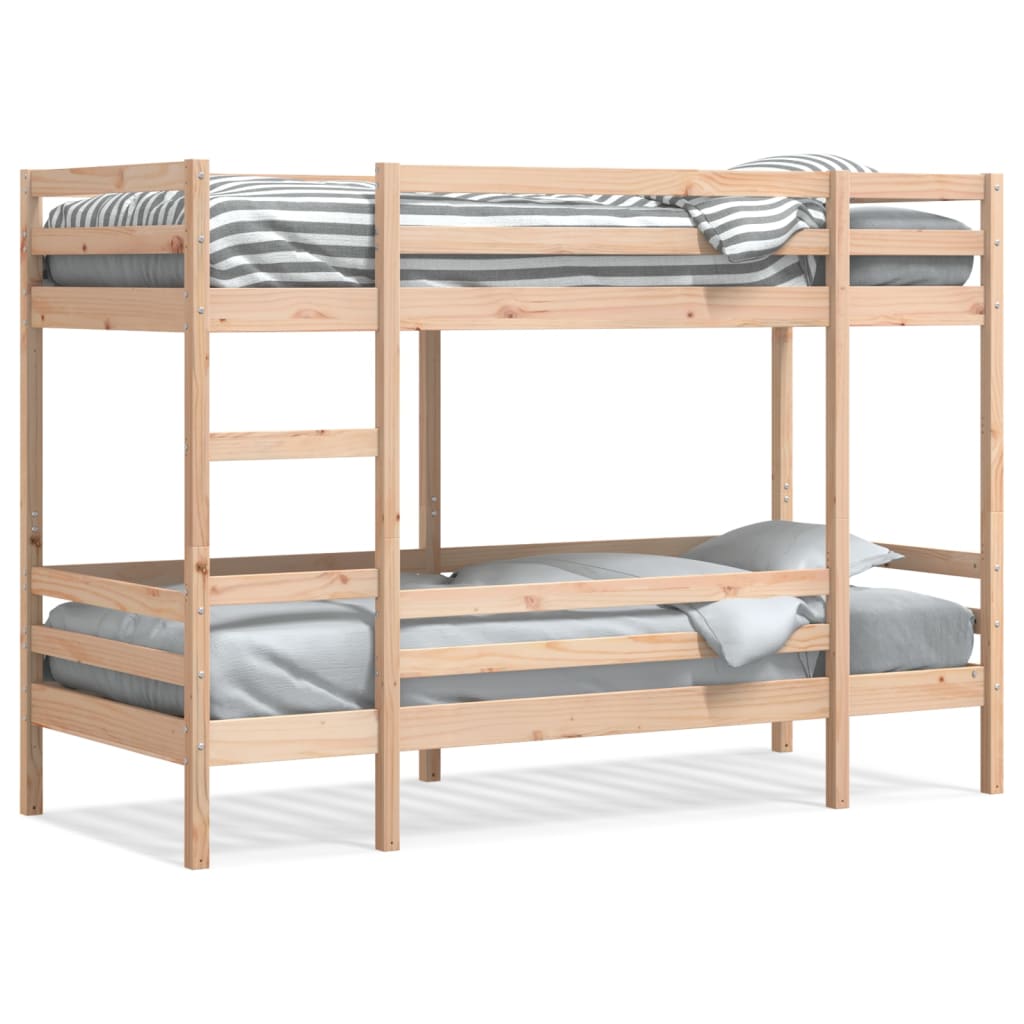 Bunk bed without mattress 90x200 cm solid pine wood