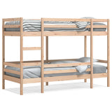 Bunk bed without mattress 90x200 cm solid pine wood