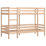 Lit superposé sans matelas 90x200 cm bois de pin massif