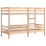 Lit superposé sans matelas 90x200 cm bois de pin massif