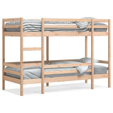 Lit superposé sans matelas 75x190 cm bois de pin massif