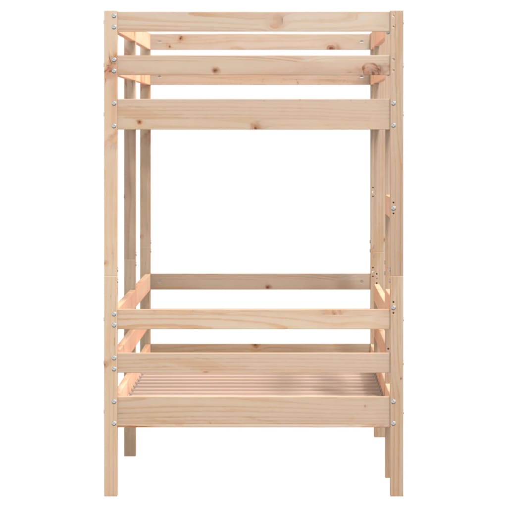 Lit superposé sans matelas 75x190 cm bois de pin massif