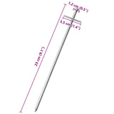 Zeltheringe 24 Stück 23 cm Ø6 mm verzinkter Stahl