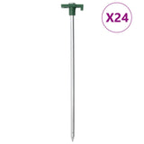 Zeltheringe 24 Stück 25 cm 7 mm verzinkter Stahl und PP