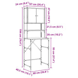 Armoire de machine à laver chêne sonoma 68x48,5x194 cm