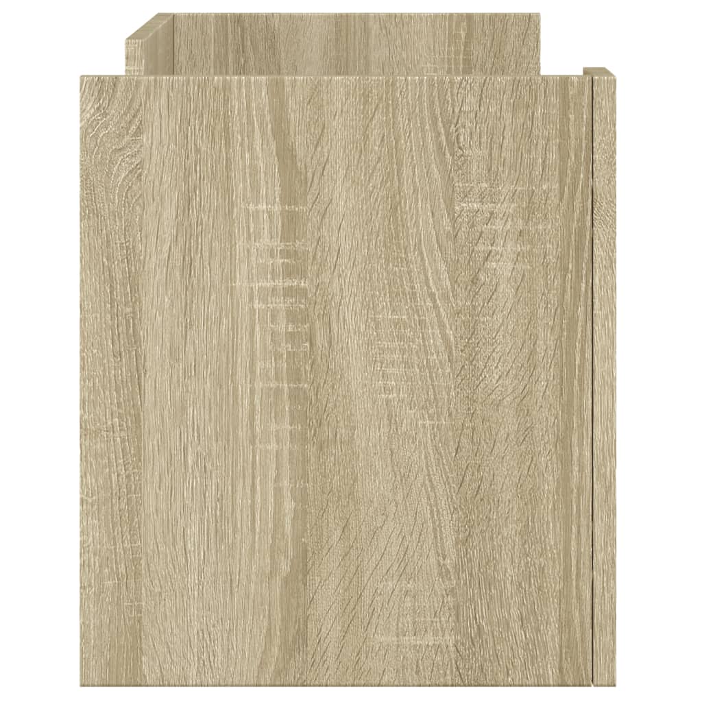 Meuble TV chêne sonoma 80x35x40 cm bois d'ingénierie