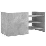 Meuble TV gris béton 80x35x40 cm bois d'ingénierie