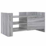 Meuble TV sonoma gris 80x35x40 cm bois d'ingénierie