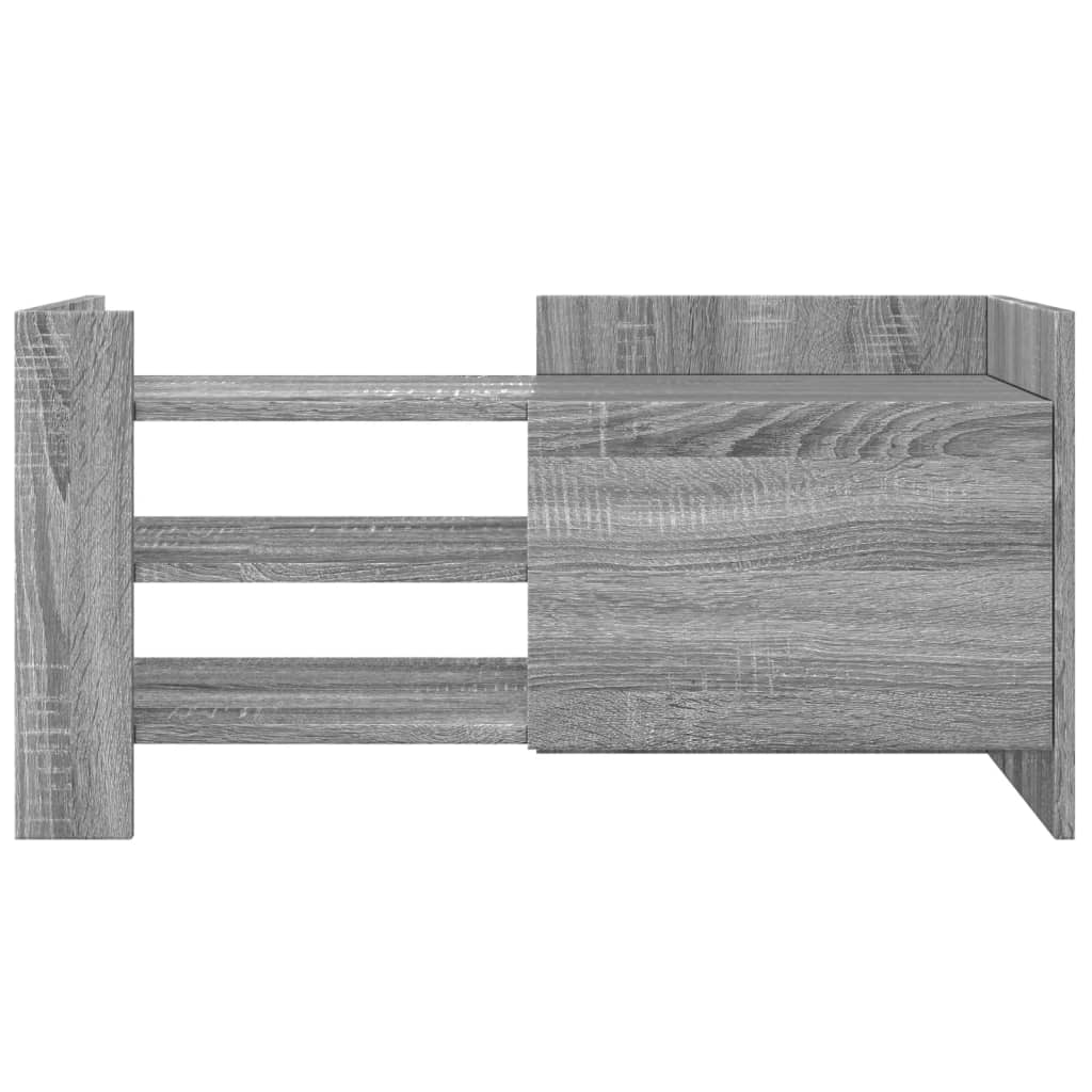 Meuble TV sonoma gris 80x35x40 cm bois d'ingénierie