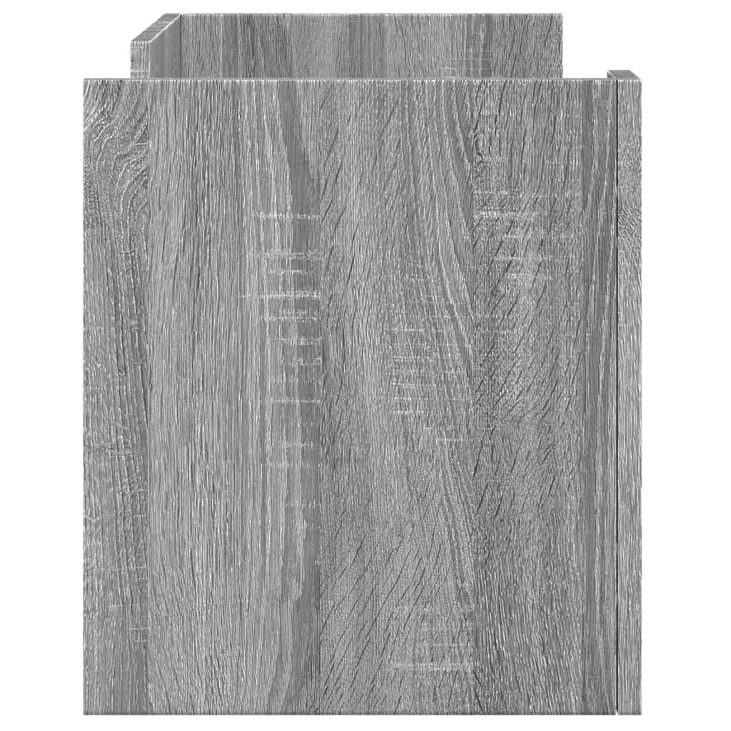 Meuble TV sonoma gris 80x35x40 cm bois d'ingénierie