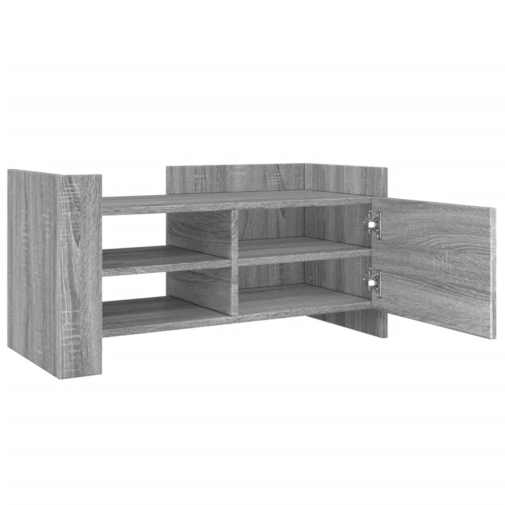 Meuble TV sonoma gris 80x35x40 cm bois d'ingénierie