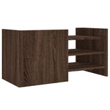 Meuble TV chêne marron 80x35x40 cm bois d'ingénierie