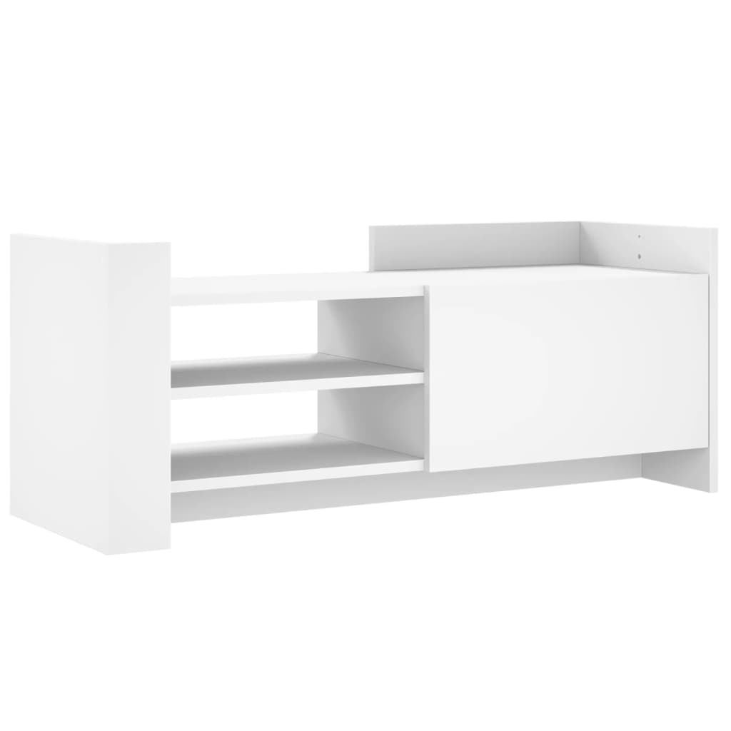 Meuble TV Blanc 100x35x40 cm Bois d'ingénierie