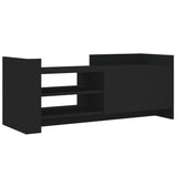 Black TV cabinet 100x35x40 cm Engineered wood