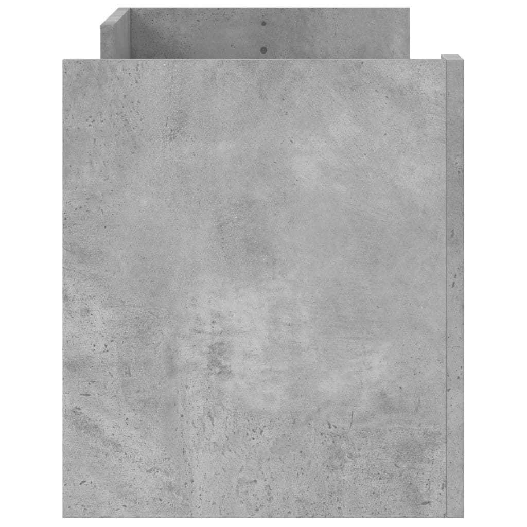 Meuble TV Gris béton 100x35x40 cm Bois d'ingénierie