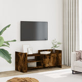 Meuble TV Chêne fumé 100x35x40 cm Bois d'ingénierie