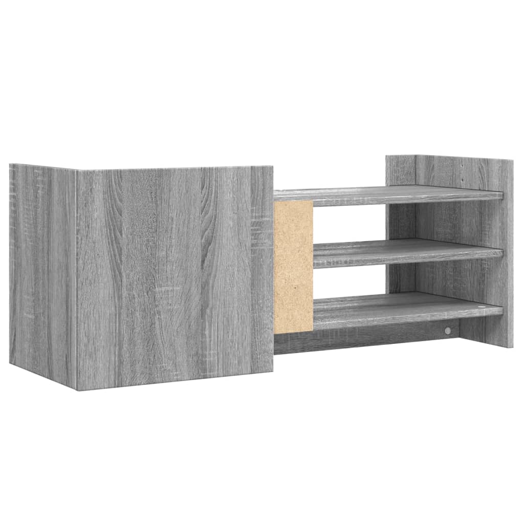 Meuble TV Sonoma gris 100x35x40 cm Bois d'ingénierie