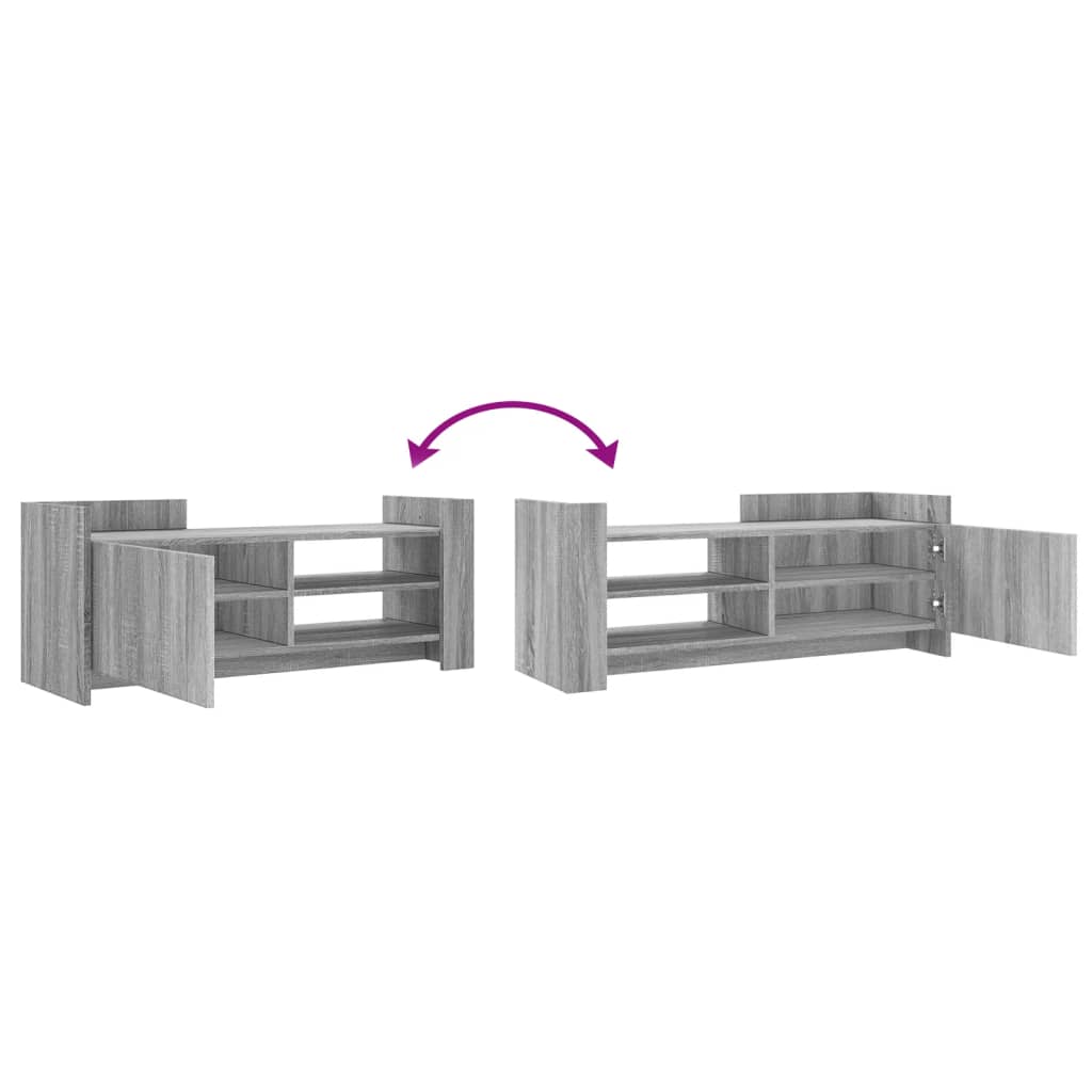 Meuble TV Sonoma gris 100x35x40 cm Bois d'ingénierie