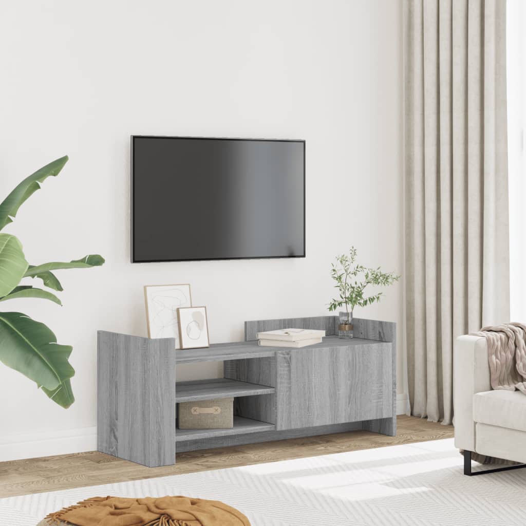 Meuble TV Sonoma gris 100x35x40 cm Bois d'ingénierie