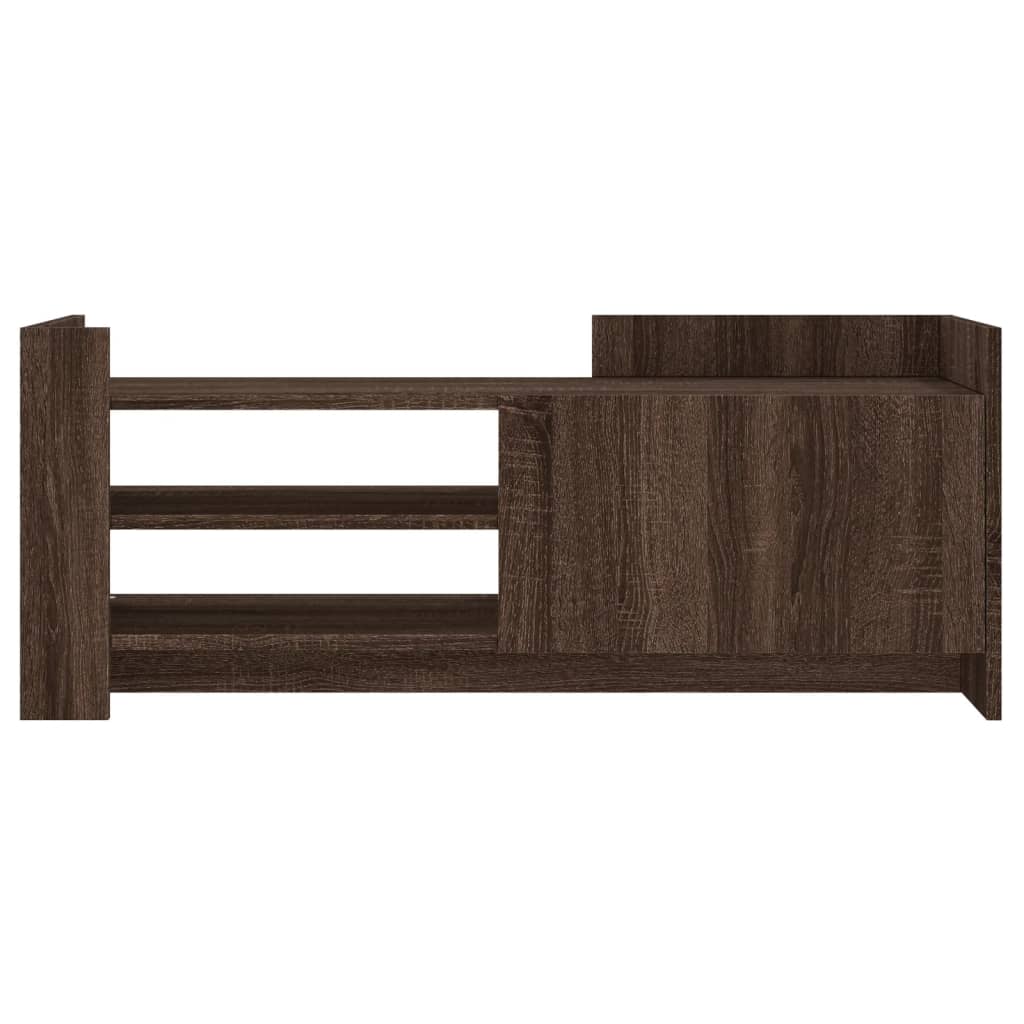 Meuble TV Chêne marron 100x35x40 cm Bois d'ingénierie