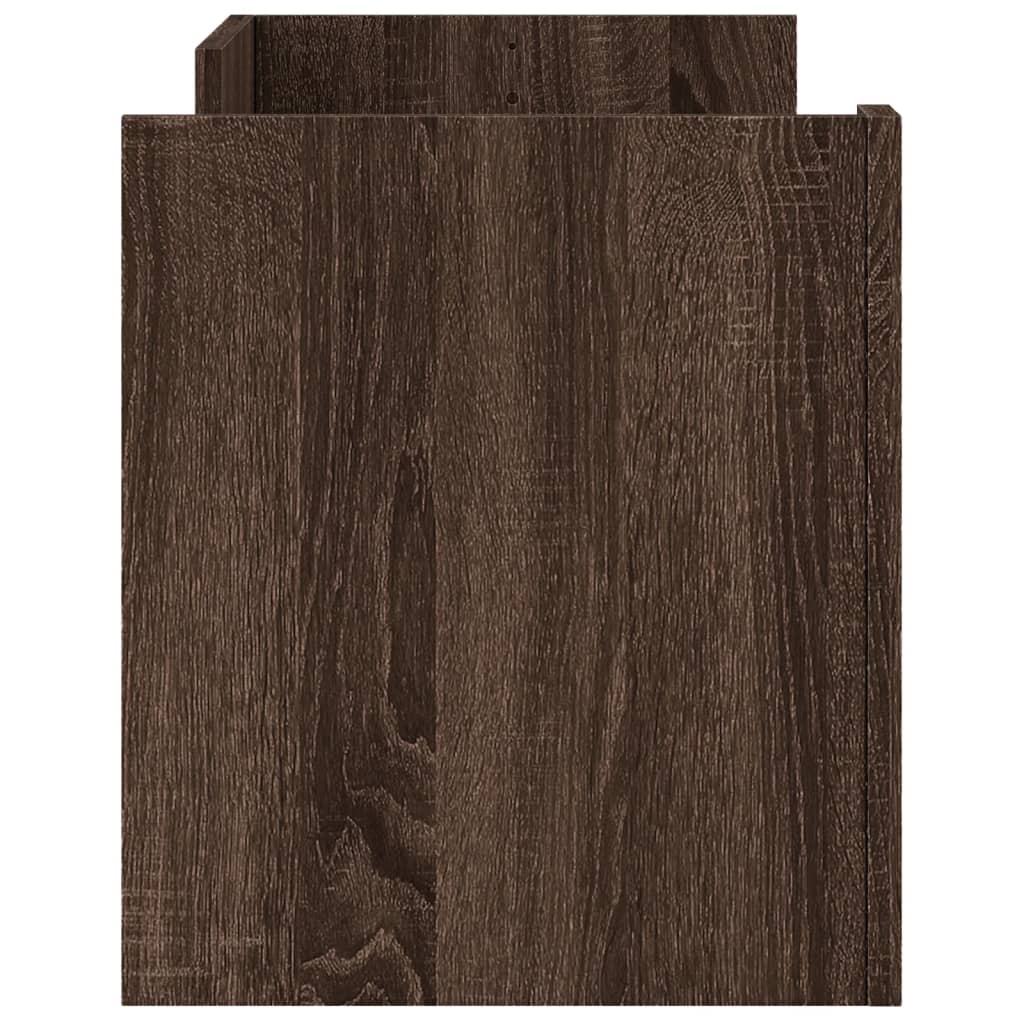 Meuble TV Chêne marron 100x35x40 cm Bois d'ingénierie