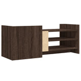 Meuble TV Chêne marron 100x35x40 cm Bois d'ingénierie