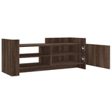 Meuble TV Chêne marron 100x35x40 cm Bois d'ingénierie