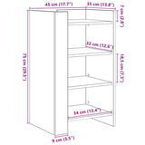 Buffet sonoma gris 45x35x75 cm Bois d'ingénierie