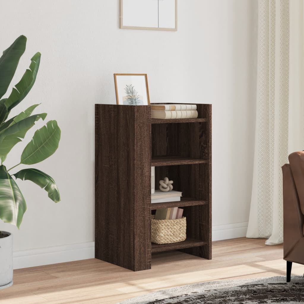 Brown oak sideboard 45x35x75 cm engineered wood