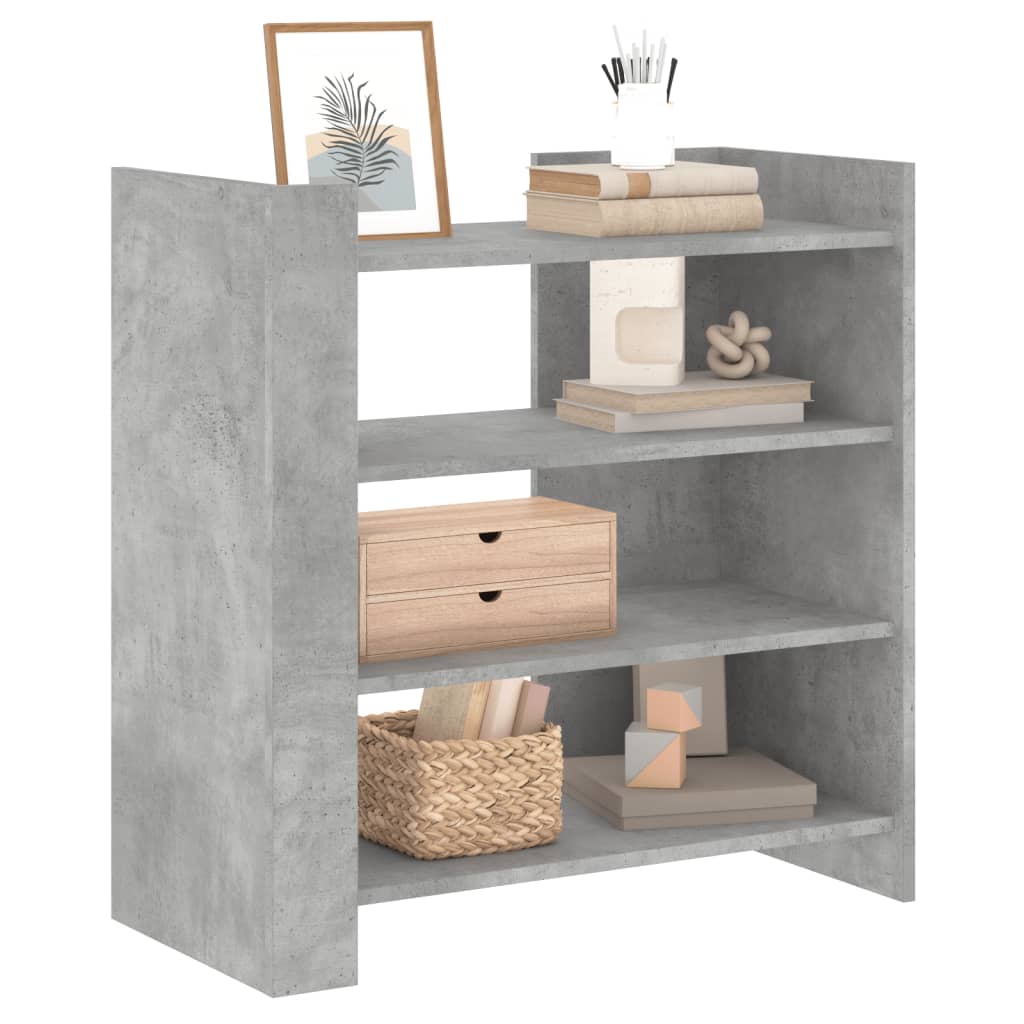 Buffet gris béton 73,5x35x75 cm bois d'ingénierie