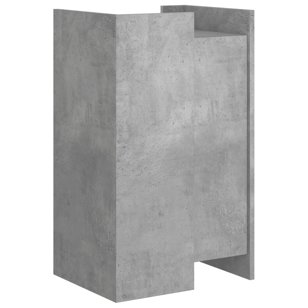 Buffet gris béton 45x35x75 cm Bois d'ingénierie