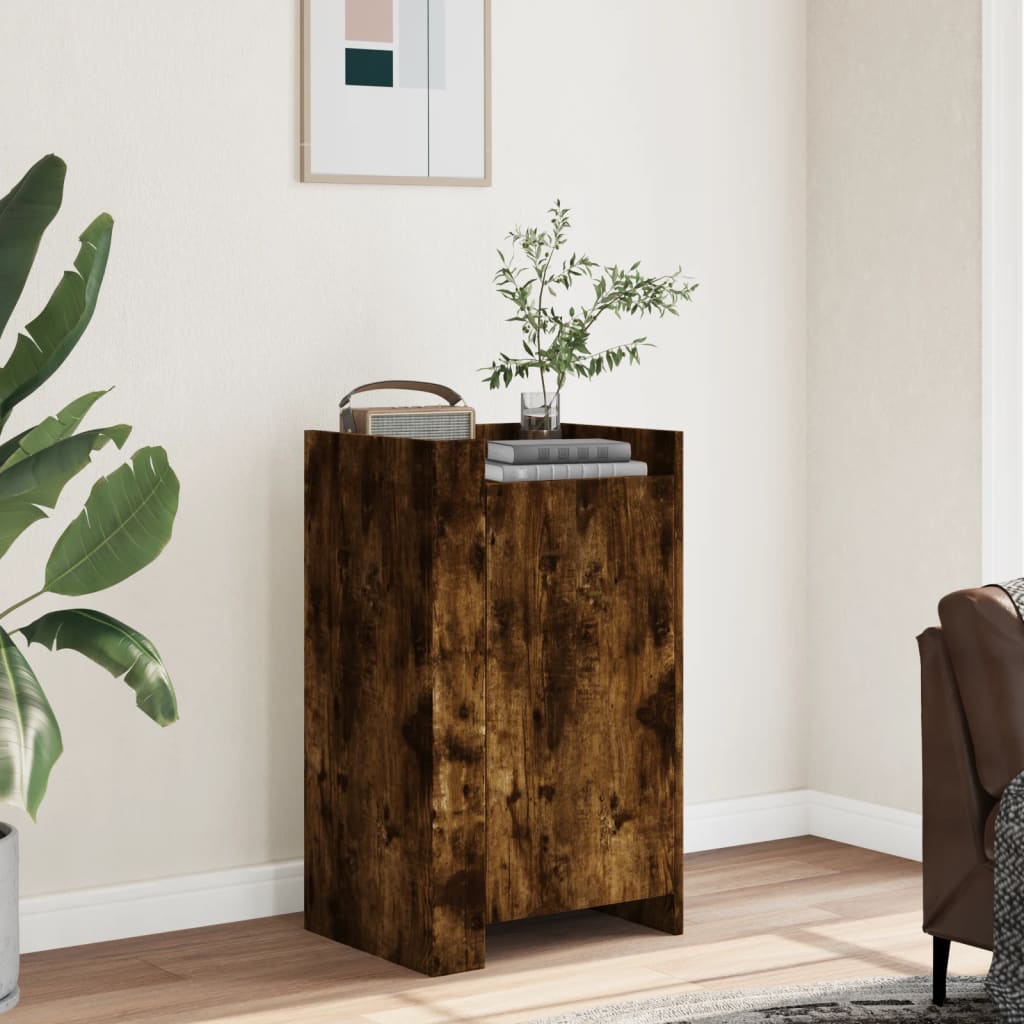 Smoked oak sideboard 45x35x75 cm engineered wood